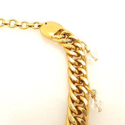 Elegant Rainy Day Blue Apatite Necklace with Vintage Gold Plated Chain and Crystal Accents